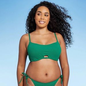 Women's Swim Shade & Shore Lightly Lined Cut Out Bralette Bikini Top